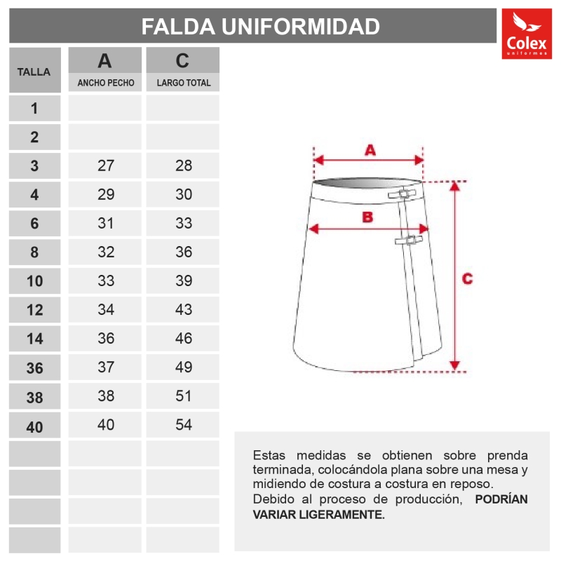 FALDILLA UNIFORME ANA MOGAS