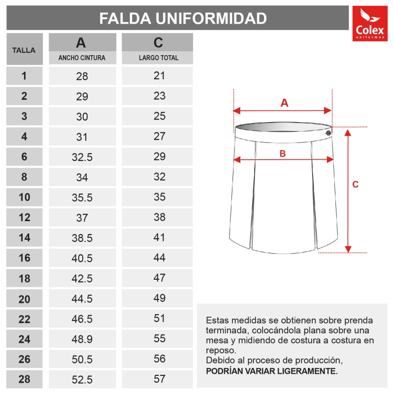 FALDILLA UNIFORME MIC