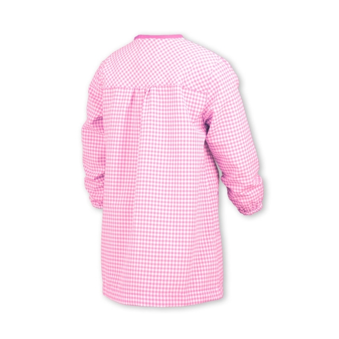 BASIC BUTTON-UP SMOCK PINK