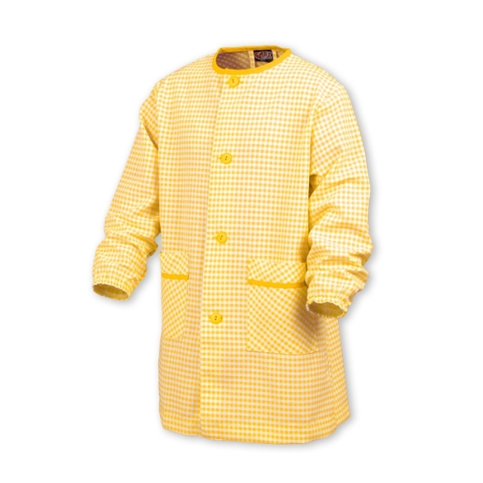 BASIC BUTTON-UP SMOCK YELLOW