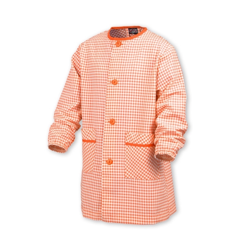 BASIC BUTTON-UP SMOCK ORANGE