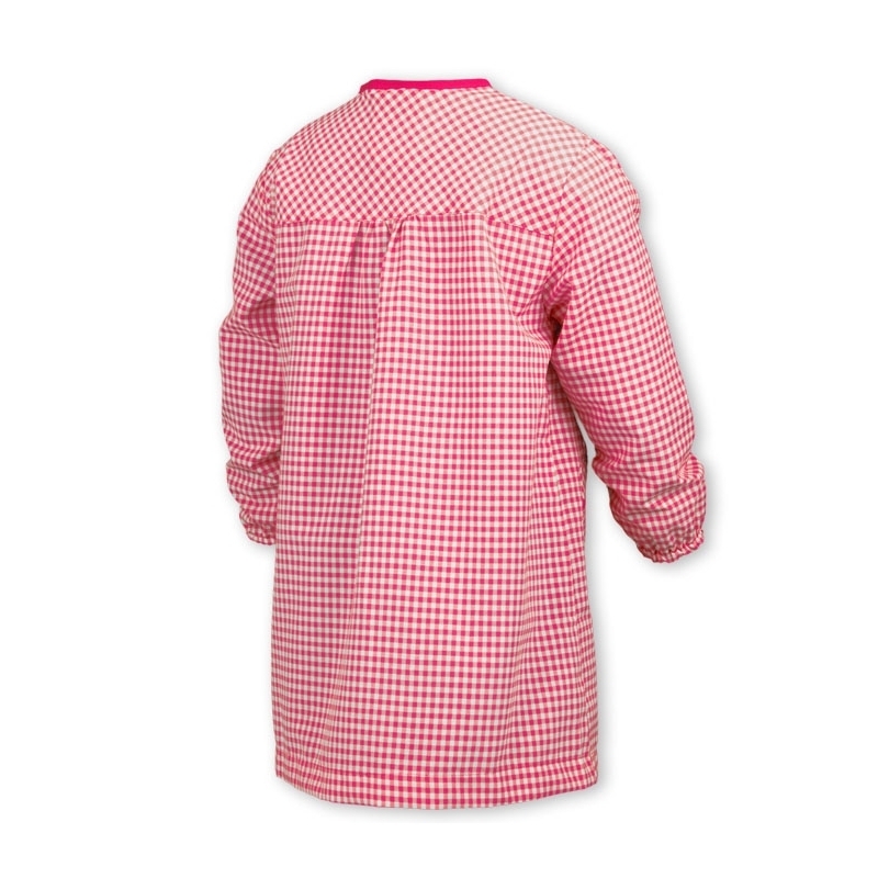 BASIC BUTTON-UP SMOCK RED