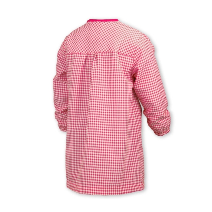 BASIC BUTTON-UP SMOCK RED