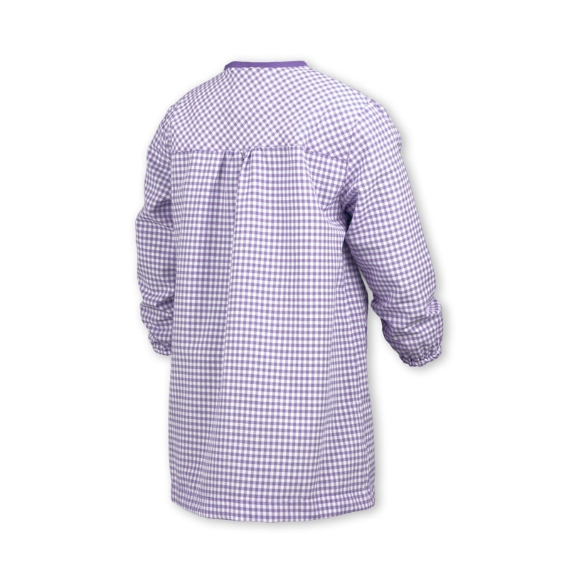 BASIC BUTTON-UP SMOCK LILAC 2