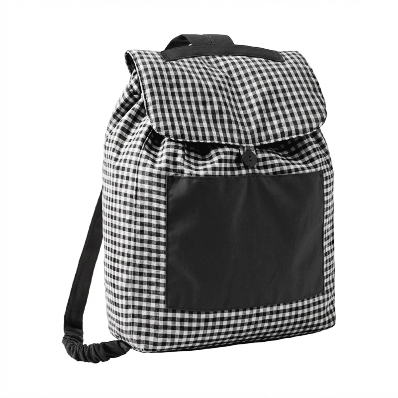 BASIC BLACK PADDED BACKPACK