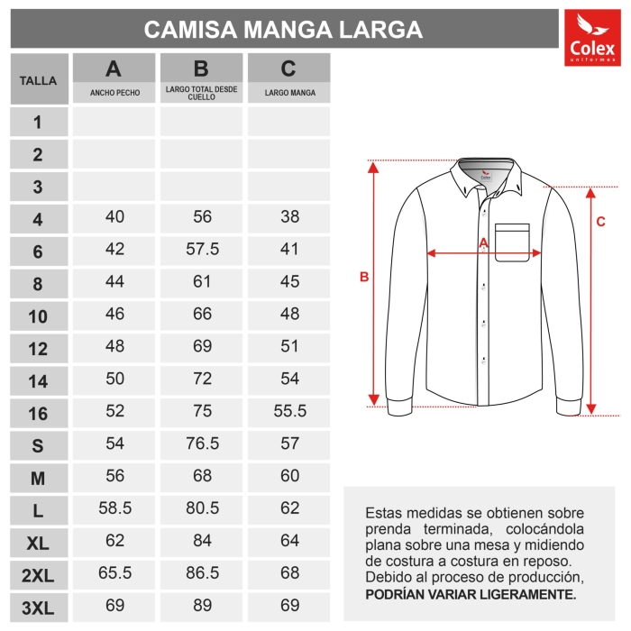 CAMISA M/L BASICA