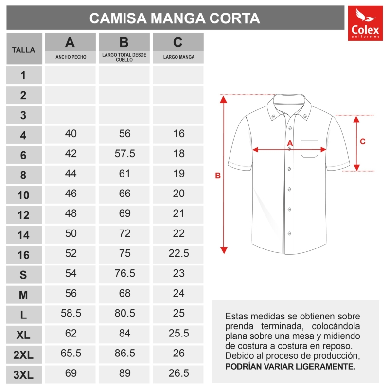 CAMISA M/C BASICA 2