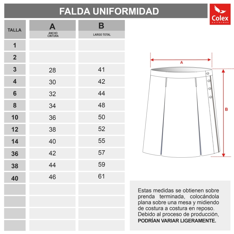 FRANCISCANES UNIFORM SKIRT
