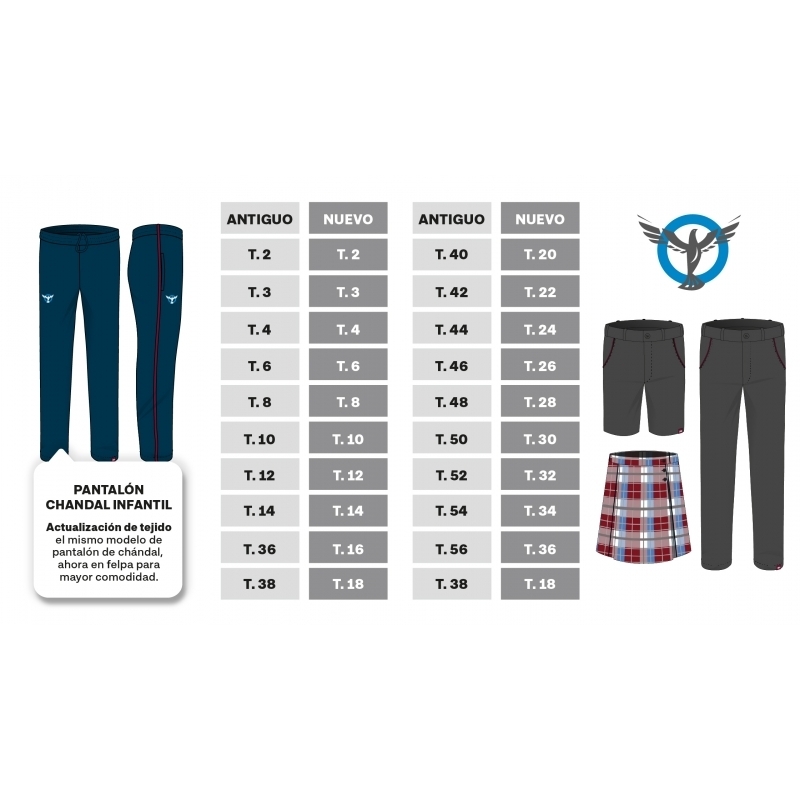 PANT. LLARG UNIFORME NEW JPII
