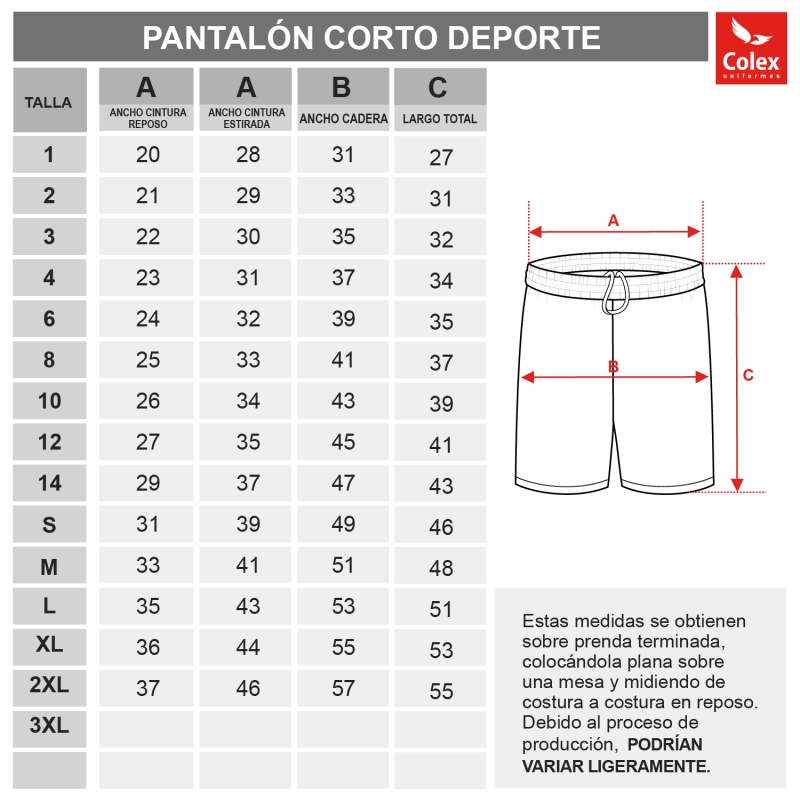 PANT.CORTO INFANTIL JPII