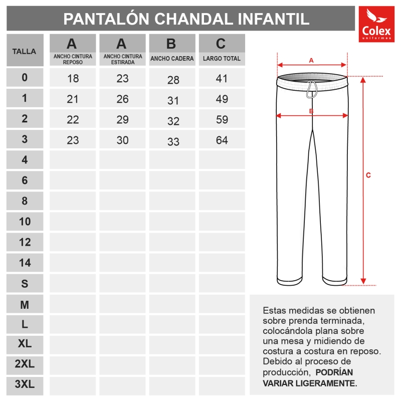 PANTALON CHANDAL INFANTIL JPII