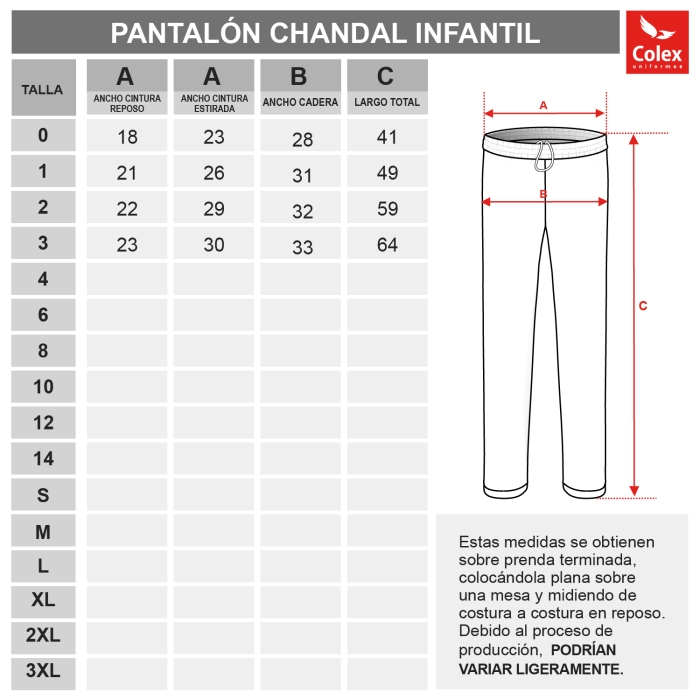 PANTALON CHANDAL INFANTIL JPII