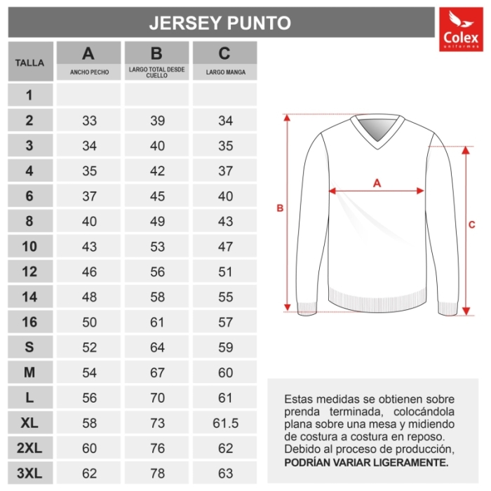 JERSEY BASICO DE PUNTO