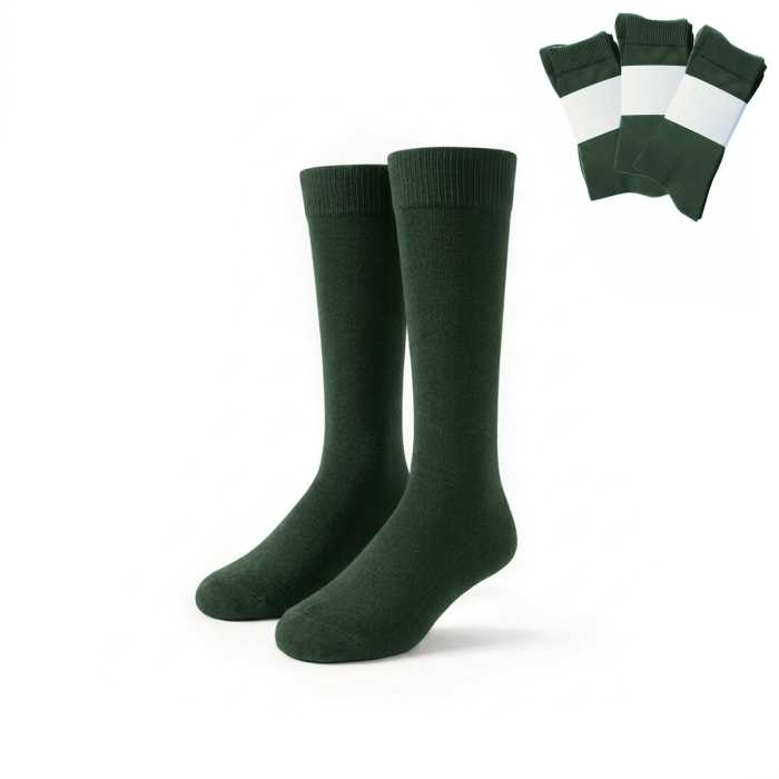 PACK 3 CALCETIN LARGO VERDE