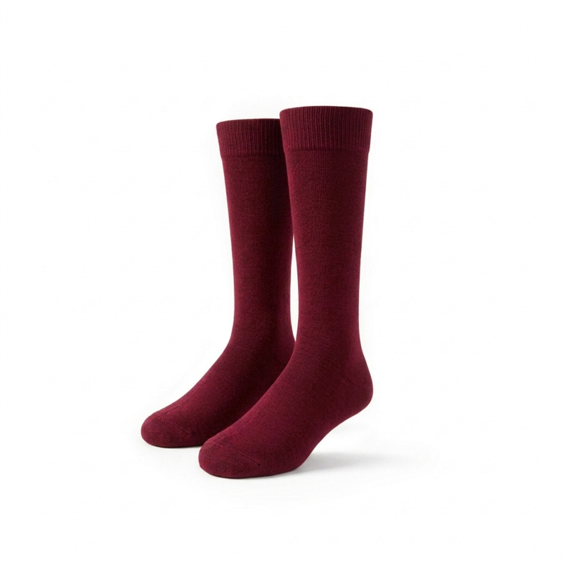MAROON KNEE-HIGH SOCK