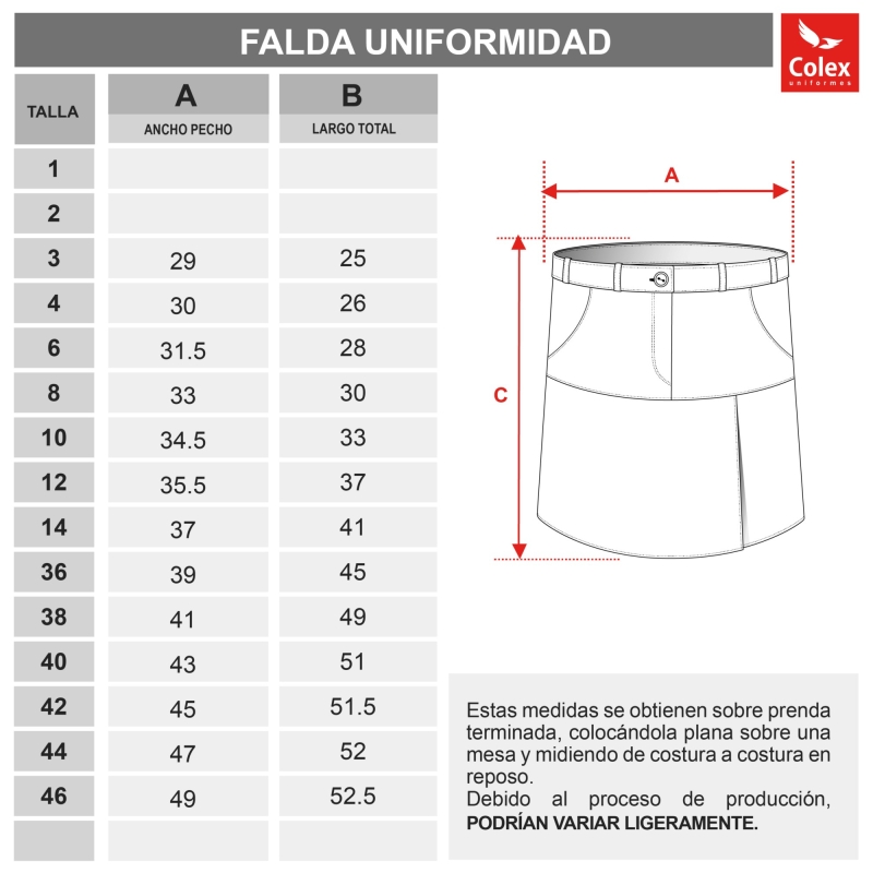 SALESIANOS UNIFORM SKIRT