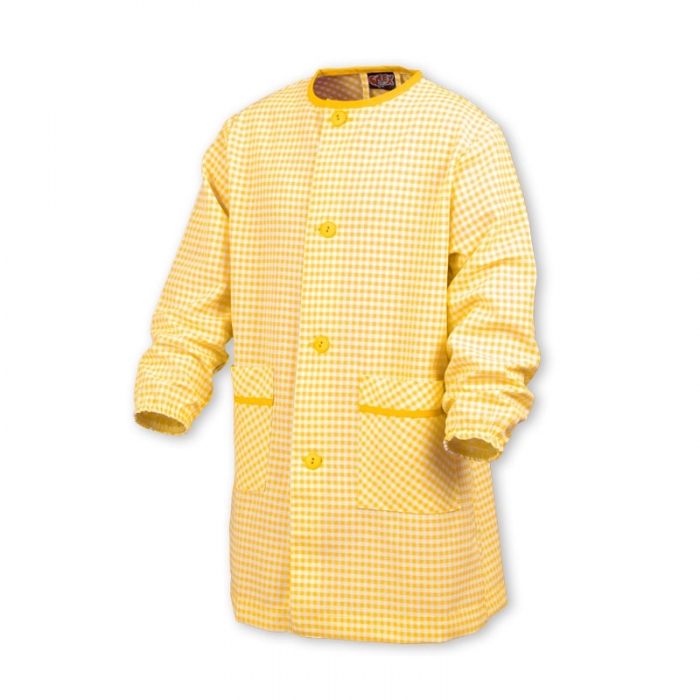 BATA BOTONES BASICA AMARILLA