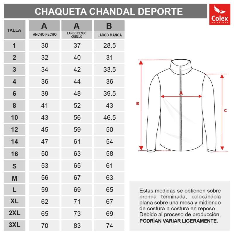 CHAQUETA CHANDAL FRANCISCANES