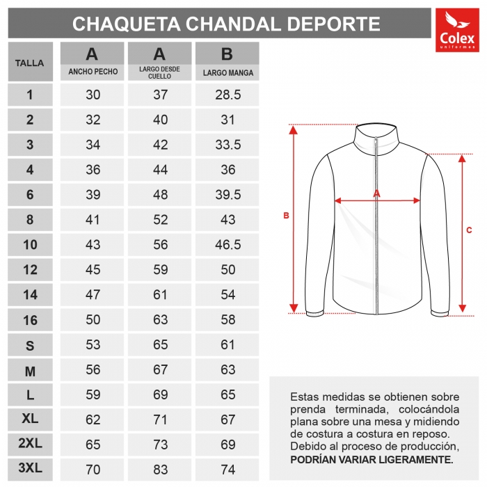 CHAQUETA CHANDAL FRANCISCANES