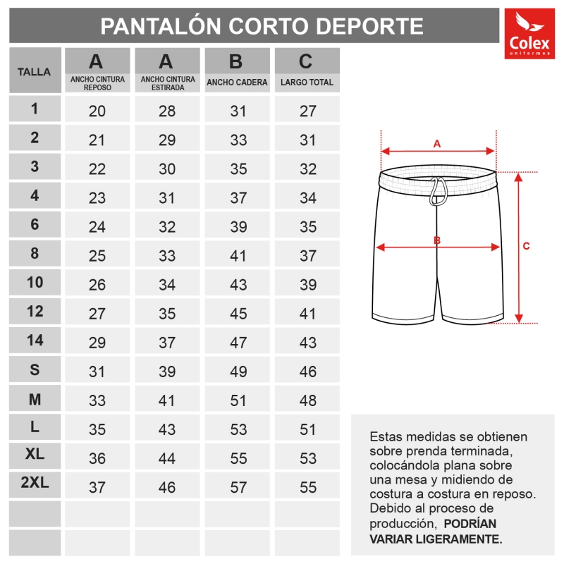 PANTALON CORTO CARMELITES
