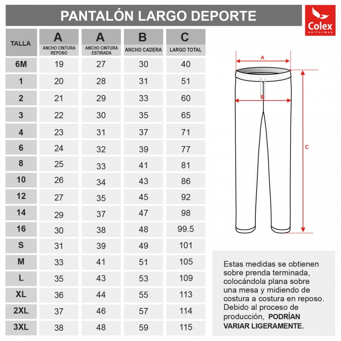 PANTALON CHANDAL CARMELITES