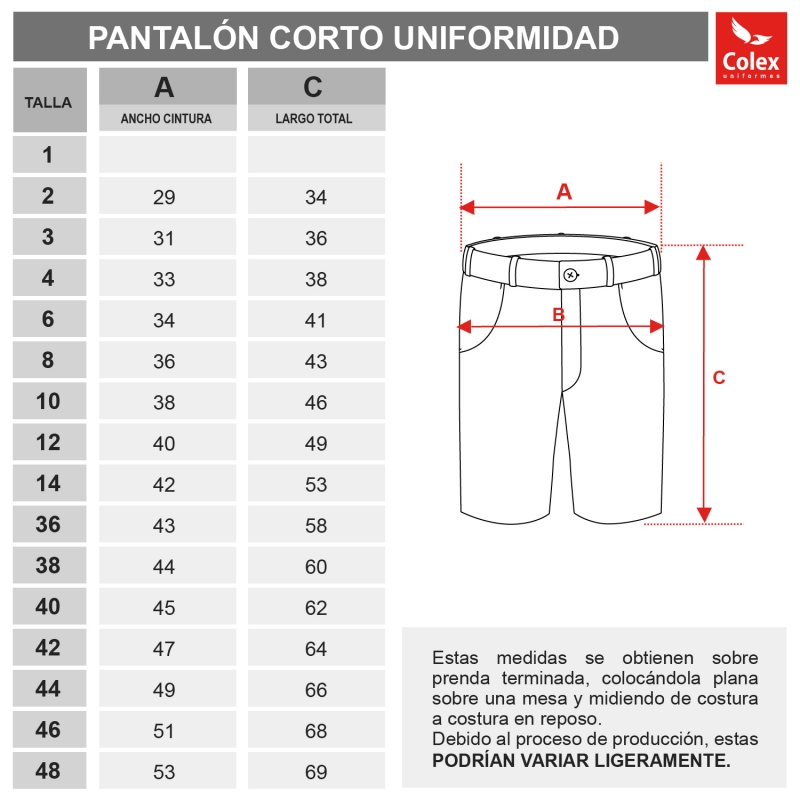 PANT. CORTO UNIFORME INST. LLEIDA