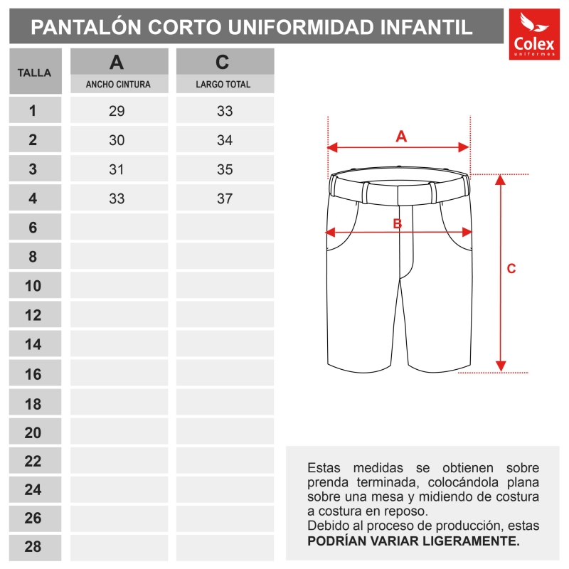 PANTALON C. UNIF. INSTITUCIO FAMILIAR