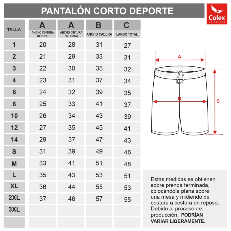 PANTALON CORTO MERCEDARIAS