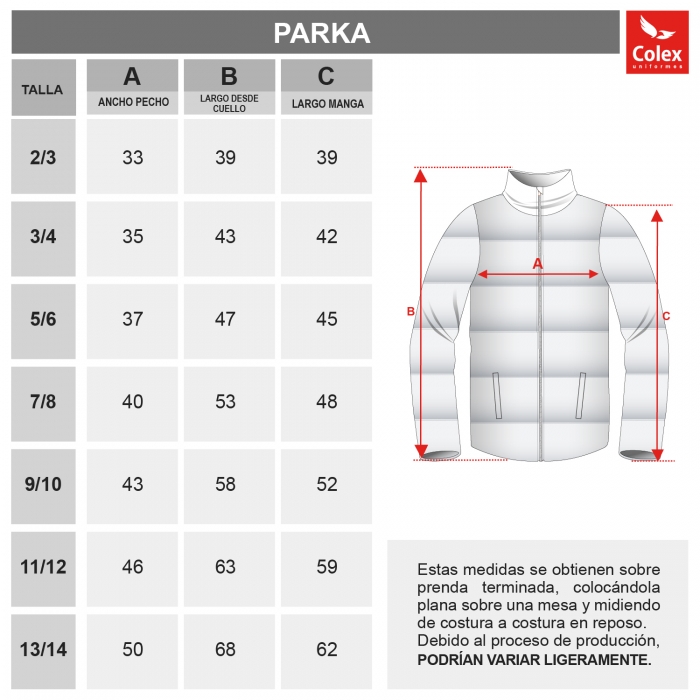PARKA INSTITUCIO FAMILIAR