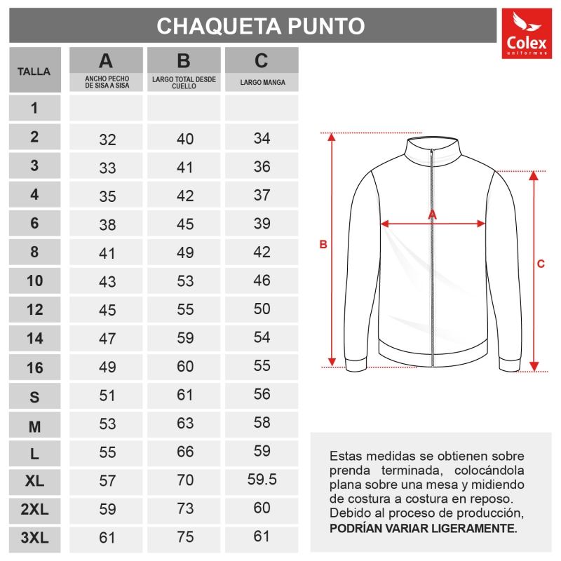 CHAQUETA PUNTO INST. LLEIDA