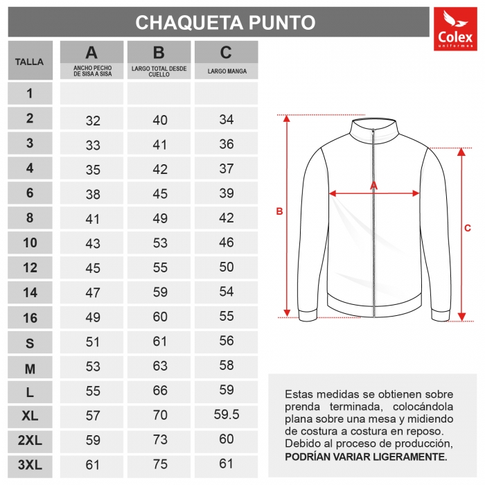 CHAQUETA PUNTO INST. LLEIDA