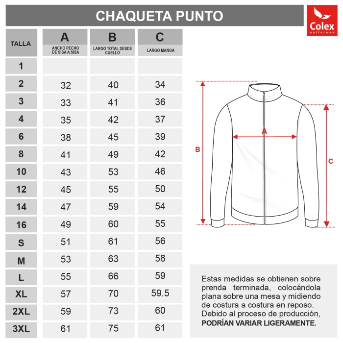 CHAQUETA PUNTO INST. LLEIDA